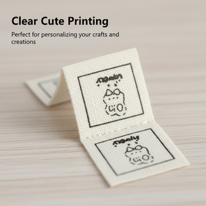 โรงงานผลิตป้ายขนาดเสื้อผ้าแบบไม่ถักทอ ซักได้ ป้ายขนาดมาตรฐานแบบกำหนดเอง รูปทรงกลม/วงรี/สี่เหลี่ยมผืนผ้า/สี่เหลี่ยมจัตุรัส - Product Image 2