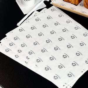 Custom Food Grade Oil-Proof Bakery Food <b>Wrapping</b> <b>Paper</b> Wax <b>Paper</b> Eye-Catching Design Burger Packaging <b>Paper</b> - Product Image 2