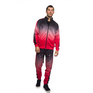 Ensemble de jogging graphique surdimensionné avec impression en relief personnalisée, survêtement streetwear, sweat à capuche et pantalon de survêtement, imprimé large, mode hip-hop assortie - Product Image 1