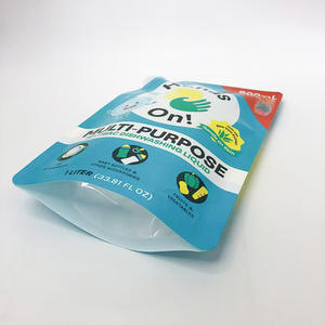 Pochette souple et durable en plastique PE écologique de 1L avec bec verseur pour détergent liquide lessive - Product Image 3