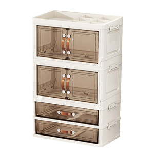 Cosmetic Storage Box Transparent <b>Drawer</b> Multi Layer Organizer Cabinet Desktop <b>Makeup</b> Organizer Waterproof Plastic - Product Image 5