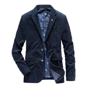<span class=keywords><strong>Blazer</strong></span> en <span class=keywords><strong>velours</strong></span> <span class=keywords><strong>côtelé</strong></span> vintage pour <span class=keywords><strong>homme</strong></span> de haute qualité, à simple boutonnage, mode masculine, blazers décontractés pour hommes, pour affaires - Product Image 2