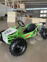 Go Kart Eléctrico Tipo Dune Buggy con Transmisión por Cadena, 500W de Potencia y Velocidad Máxima de 40km/h para Niños, Carreras al Aire Libre