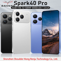 Spark 40 16G+1TB 7.3 pouces Android 15 Processeur rapide Longue autonomie de la batterie 2026 Dernier smartphone Android 5G en stock Livraison rapide