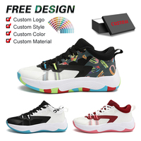 Chaussures de sport antidérapantes de haute qualité au design tendance, style graffiti coloré, avec logo personnalisé