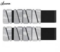 Reenleader – Bracelets lestés ajustables en silicone, motif marbre foncé, poids de 2 lb pour chevilles, durables, imperméables, unisexe, pour yoga et Pilates