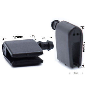 หัวฉีดน้ำล้างกระจกหน้ารถแบบกลไก ขนาด 6 มม. สำหรับ Mercedes-Benz Dodge 2E1955985 2E19559862 หัวฉีดพลาสติก - Product Image 1