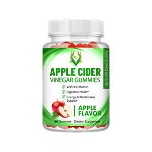 Gomitas de Vinagre de Sidra de Manzana con Sabor a Manzana Madre y Granada, para la Salud Digestiva, Aumento de Energía y Apoyo al Metabolismo - Product Image 1