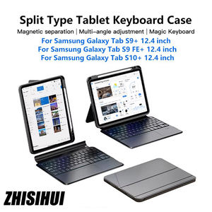 ZHISIHUI Nuova Custodia con Tastiera Wireless Rotante a 360 Gradi per <span class=keywords><strong>Tablet</strong></span> Tab S9+/S10+/S9 FE+ da 12,4 Pollici - Product Image 2