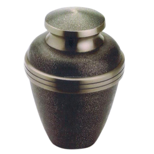 Urnes de maître de crémation de mémorial funéraire pour adultes avec bande argentée pour cendres humaines fabriquées à la main en laiton - Product Image 1