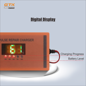 Cargador de batería portátil de 12V 1-2A, pantalla de progreso, Protector de seguridad, adaptador de CC <span class=keywords><strong>Universal</strong></span> para coche, Scooter eléctrico, compatible con AU EU UK - Product Image 3