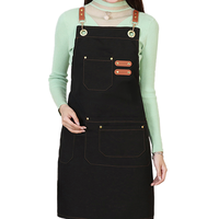 Tabliers de travail sans manches pour serveurs de restaurant, vente en gros directe usine, en toile polyester de haute qualité, lavables en machine, personnalisables