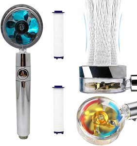 <span class=keywords><strong>Soffione</strong></span> <span class=keywords><strong>doccia</strong></span> portatile <span class=keywords><strong>con</strong></span> ventilatore Turbo all'ingrosso <span class=keywords><strong>con</strong></span> filtro e interruttore di pausa - Product Image 1