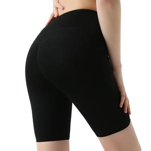 Wholesale <b>Women</b> Workout Tummy Control <b>Shorts</b> With Side Pockets Casual High Waisted Yoga <b>Shorts</b> - Product Image 4