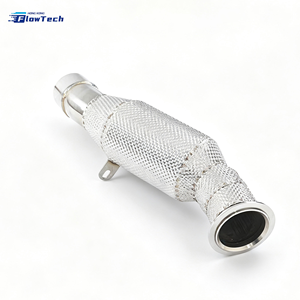 ท่อลงแรงดันสูงสำหรับ BMW N55 3.0T รุ่น 535i F10 X5 F15 X6 F16 ผลิตจากสแตนเลส 304  ระบบไอเสียมาตรฐานยูโร 5 แบบ 200 เซลล์ เพิ่มประสิทธิภาพ - Product Image 4