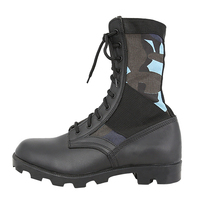 Bottes Tactiques de Combat Camouflage en Cuir Imperméables Doublure Moulée Doublesafe pour Hommes, Bottes du Désert