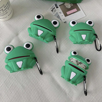 Étui pour écouteurs anti-chute en silicone avec motif de grenouille aux grands yeux, adapté au Pro2