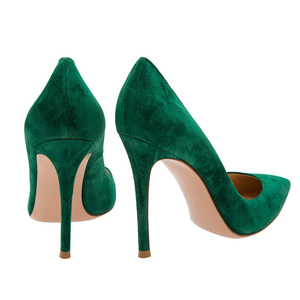 Gamuza verde Punta estrecha Fiesta Azul marino Niñas más cómodas Zapatos de vestir blancos - Product Image 5