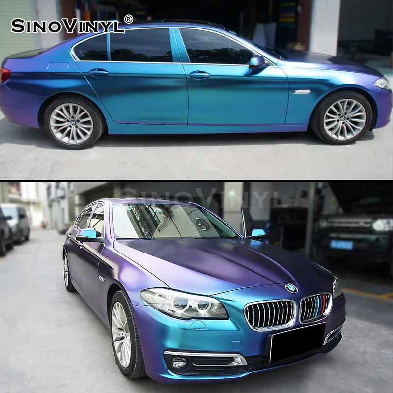 SINO VINYL Fabrik Großhandels preis Chamäleon Electro Metallic Matte Gloss Auto Film Wrapping Fahrzeug aufkleber Car Wrap Vinyl