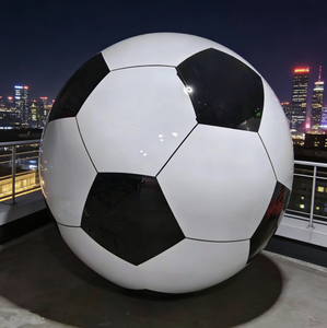 Escultura de Balón de <span class=keywords><strong>Fútbol</strong></span> de Acero Inoxidable Personalizable Directo de Fábrica - Product Image 4