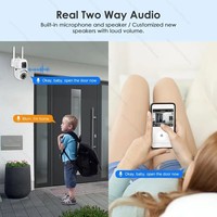 Kamera Keamanan Wifi Ip A7 Pro Dual Lens Ptz Dual Screen Audio Cctv Penglihatan Malam Video Nirkabel