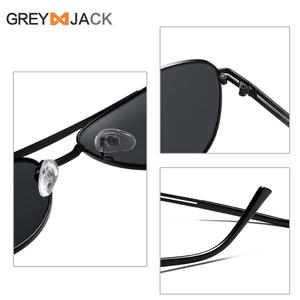 Gafas de sol Aviator para hombre, montura metálica negra, polarizadas, protección UV400, tipo 3, lentes TAC, estilo para conducir - Product Image 2