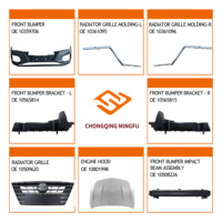 Kit de réparation avant complet 13 pièces OEM – Ensemble complet de panneaux de carrosserie, pare-chocs, capot, phares, radiateur, condenseur pour MG5