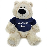 Ours en peluche personnalisé OEM Sophie, 11 pouces, super doux, avec t-shirt, logo personnalisé, jouet en peluche réconfortant, cadeau pour enfants