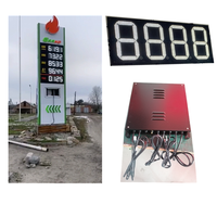 8888 8.889/10 888.88 Affichages numériques LED pour les prix du gaz et de l'huile, Panneau d'affichage de station-service