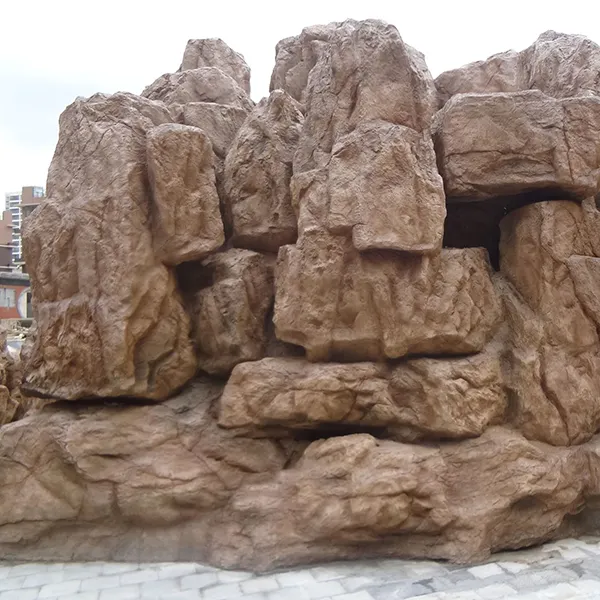 באיכות גבוהה גדול מסלעת פיברגלס מפלי מים טבעי אבן גן מזרקת חיצוני