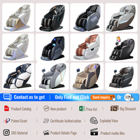 Fauteuil de massage électrique Shiatsu à gravité zéro avec commande vocale et scanner corporel 3D SL pour vente en gros