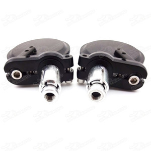 Rétroviseurs arrière de moto avec embout de la barre de poignée, 7/8 ", pour CAFE RACER, BOBBER, CLUBMAN, moto tout-terrain, motocross - Product Image 3