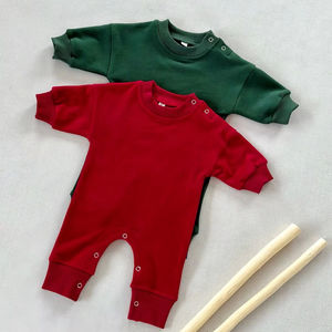 <span class=keywords><strong>Ropa</strong></span> de lana verde roja para bebé de manga larga de <span class=keywords><strong>Navidad</strong></span> Otoño Invierno <span class=keywords><strong>ropa</strong></span> de escalada mamelucos - Product Image 1