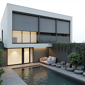 Tende Elettriche Personalizzate in Alluminio per Pergola da Giardino, Protezione Esterna, Tende Verticali Intelligenti, Ombreggianti e Persiane - Product Image 2