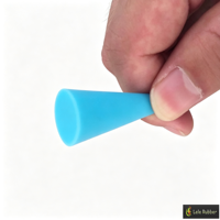 Bouchons en caoutchouc silicone bleu d'excellente isolation électrique / Bouchons en caoutchouc