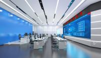 Bureau de console de contrôle de diffusion professionnel pour studio de télévision et salle d'opération multimédia