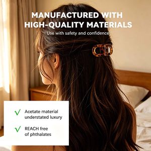 Pinces à cheveux et barrettes magnétiques à forte adhérence, emballage plastique personnalisé, 2-en-1, antidérapantes, pour femmes et filles - Product Image 3