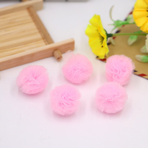 Pompones de Colores Pastel, Poliéster y Nailon de 3 cm, Suministros para Manualidades, Accesorios para el Cabello, Materiales para Hacer Joyería - Product Image 4