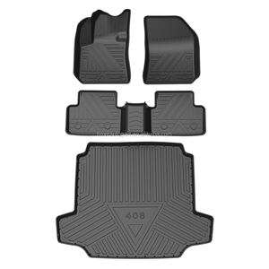 <span class=keywords><strong>Tappetini</strong></span> per Auto Personalizzati di Lusso in TPE Spessore 3MM Impermeabili Set Completo per <span class=keywords><strong>Peugeot</strong></span> Partner Tepee Defender 308 408 - Product Image 1