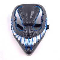 Masque en plastique lumineux intégral Ant-Man Venom pour Halloween, costume de mascarade, masque amusant