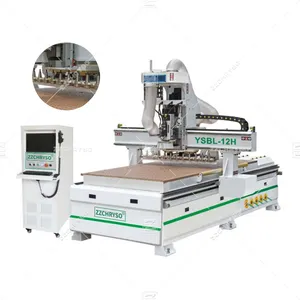 Tốc độ cao Tự động CNC Bảng gỗ khoan Router máy cho bảng điều khiển đồ nội thất