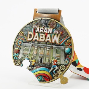 Vente en gros chaude conception gratuite logo personnalisé Marathon Philippines piste de course métal artisanat médailles 3D - Product Image 6