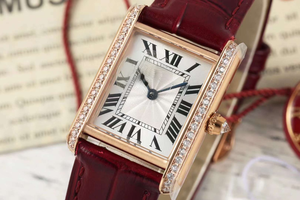 Montre mécanique automatique élégante et tendance, cadran blanc argenté gravé, lunette sertie de diamants, boîtier carré - Product Image 1