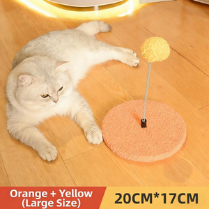 Juguete Redondo Pequeño para <span class=keywords><strong>Gatos</strong></span> con Bola de Resorte, Poste Rascador Duradero para <span class=keywords><strong>Gatos</strong></span> de Interior, Venta Directa de Fábrica - Product Image 6