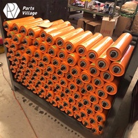 Prix d'usine de haute qualité rouleau de convoyeur revêtu de caoutchouc anti-usure