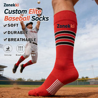 Chaussettes de baseball personnalisées ZONEKKI, chaussettes de baseball de haute qualité pour les sports d'équipe, entraînement, chaussettes de baseball pour jeunes