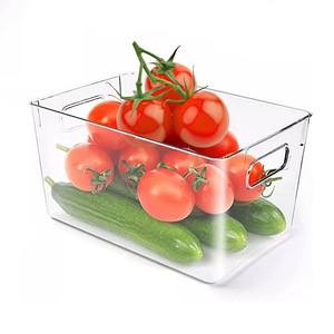 Transparent <b>Refrigerator</b> Storage Box Rectangle For Fruits Vegetables Kitchen Organization - Product Image 1