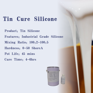 Estaño curado <span class=keywords><strong>rtv2</strong></span> caucho de silicona líquida materia prima para la fabricación de moldes - Product Image 2