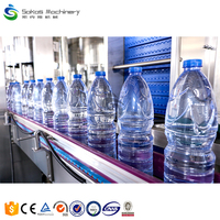 Machine automatique Sokos de lavage, remplissage et bouchage de bouteilles d'eau potable, usine de production d'eau minérale