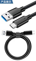OEM 10Gbps 1M Carga rápida 3A Tipo-C a USB Cable de datos para el teléfono de la A-195